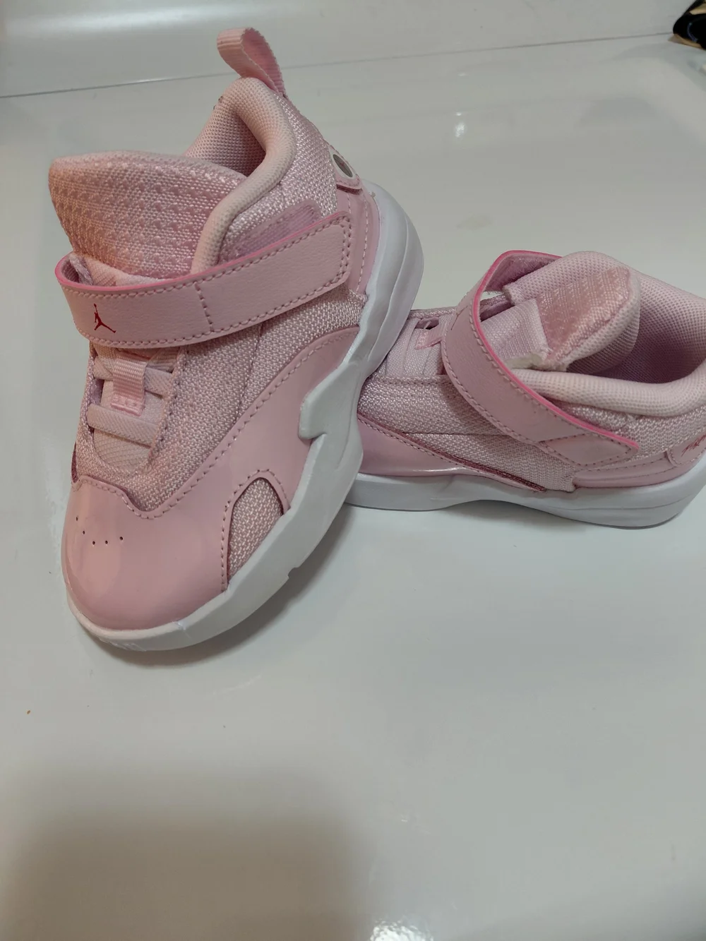 Kids Pink Jordan Athletic Sneakers - Lightweight Comfort